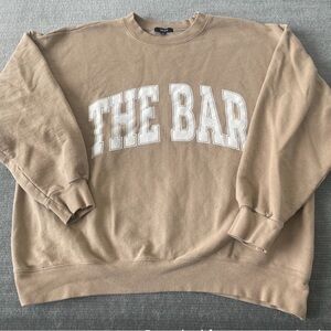 The Bar Tan Sweatshirt